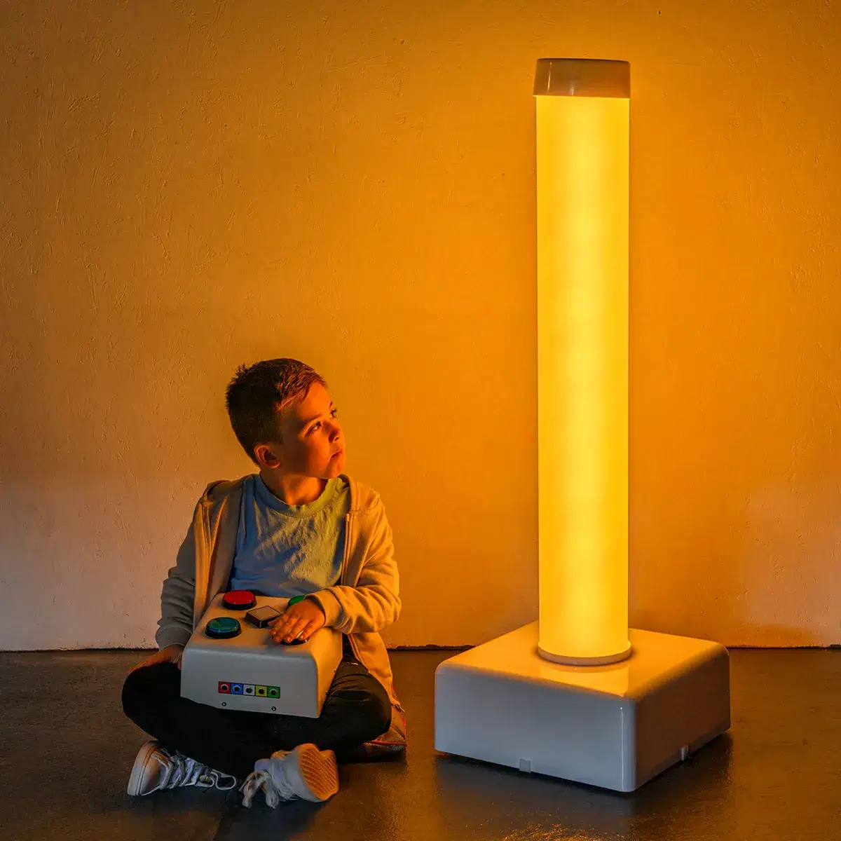 Yellow Chroma Tube with Button Controller